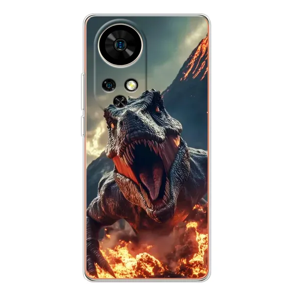 Чохол з принтом «Вогняний динозавр» для Ulefone Note 17 Pro Чохол з принтом «Вогняний динозавр» для Ulefone Note 17 Pro