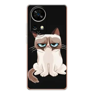 Чехол с принтом «Грустный кот» для Ulefone Note 17 Pro