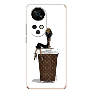Чехлы Луи Витон для Ulefone Note 17 Pro (AlphaPrint - LOUIS VUITTON) (кофе LOUIS VUITTON)
