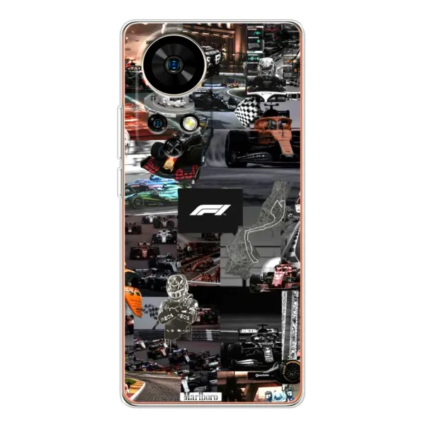 Чехол с принтом «Гоночный коллаж Ф1» для Ulefone Note 17 Pro Чехол с принтом «Гоночный коллаж Ф1» для Ulefone Note 17 Pro