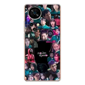 Чохол з принтом «Колаж Гра кальмара» для Ulefone Note 17 Pro