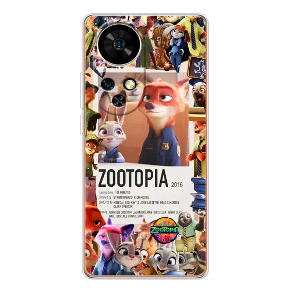 Чохол з принтом «Постер Зоотрополіс» для Ulefone Note 17 Pro Чохол з принтом «Постер Зоотрополіс» для Ulefone Note 17 Pro