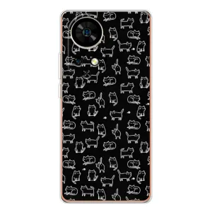 Чехол с принтом «Меленькие котики» для Ulefone Note 17 Pro