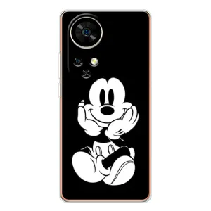 Эксклюзивный чехол для Ulefone Note 17 Pro (AlphaPrint - Мультяшные) (Микки на черном)