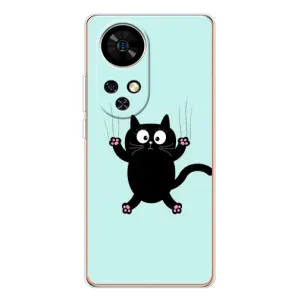 Чехол с принтом «Падающий кот» для Ulefone Note 17 Pro
