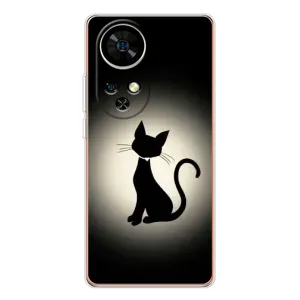 Чехол с принтом «Силуэт котика» для Ulefone Note 17 Pro