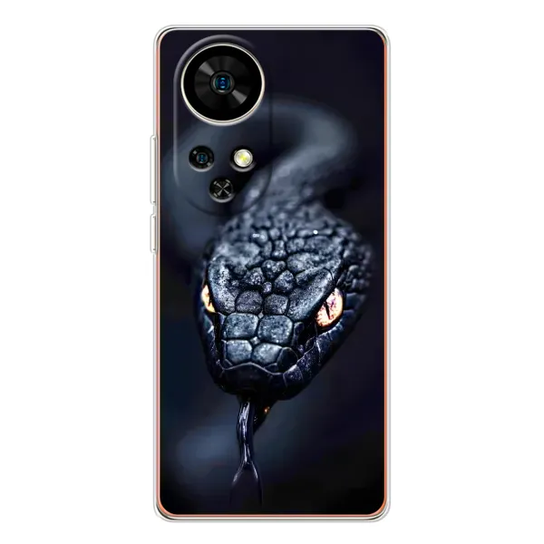 Чохол з принтом «Чорна змія» для Ulefone Note 17 Pro Чохол з принтом «Чорна змія» для Ulefone Note 17 Pro