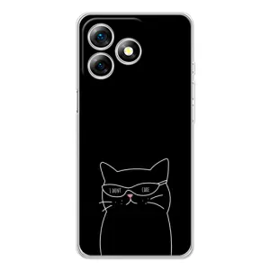 Чохол з принтом «Байдужий кіт» для Ulefone Note 18 Pro