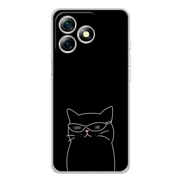 Чохол з принтом «Байдужий кіт» для Ulefone Note 18 Pro