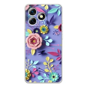 Чехлы с Цветами для Ulefone Note 18 Pro (VPrint) (Цветочный дизайн)