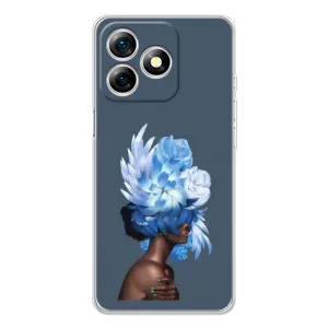 Чехлы (ART) Цветы на Ulefone Note 18 Pro (VPrint) (Цветы на голове)