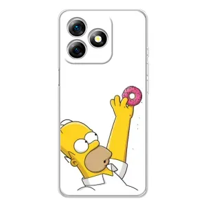 Чjхол з Сімпсонами для Ulefone Note 18 Pro (VPrint) (Гомер з пончиком)