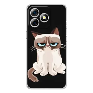 Чехол с принтом «Грустный кот» для Ulefone Note 18 Pro
