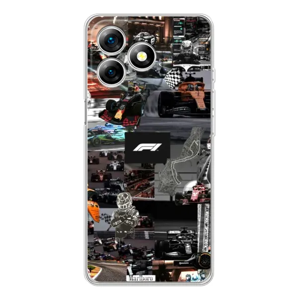Чехол с принтом «Гоночный коллаж Ф1» для Ulefone Note 18 Pro Чехол с принтом «Гоночный коллаж Ф1» для Ulefone Note 18 Pro
