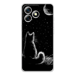 Чехол с принтом для Ulefone Note 18 Pro (AlphaPrint) Модные коты