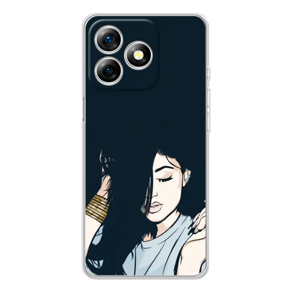 Чохол з принтом «Гарна дівчина» для Ulefone Note 18 Pro