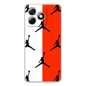 Чехлы для Ulefone Note 18 Pro - с картинкой JORDAN (AlphaPrint) (Лого Джордан)