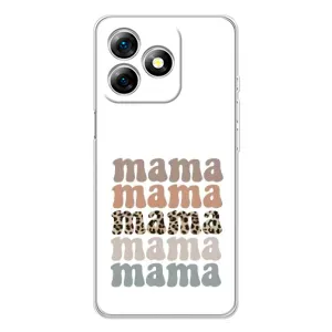 Чохол з принтом «Текстовий колаж мама» для Ulefone Note 18 Pro