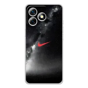 Чехол для Ulefone Note 18 Pro - с принтом Найк (AlphaPrint) (Найк красный)