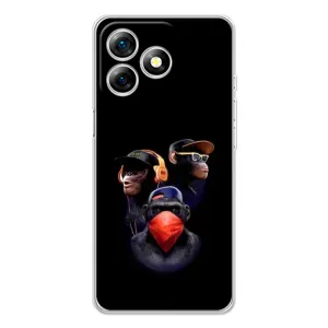 Чехол с Обезьянами Ulefone Note 18 Pro - (AlphaPrint)