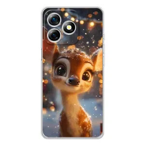 Чехол с принтом «Олененок среди гирлянд» для Ulefone Note 18 Pro
