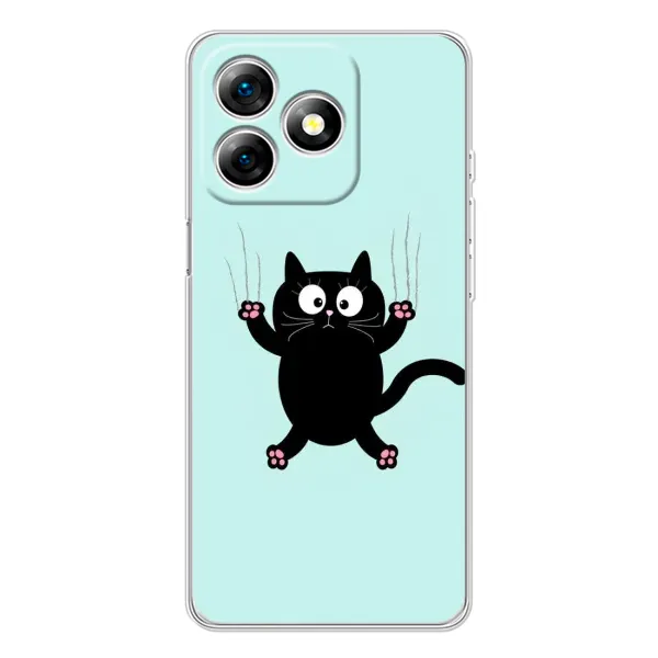 Чехол с принтом «Падающий кот» для Ulefone Note 18 Pro