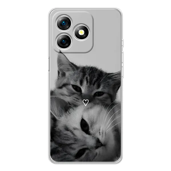 Чохол з принтом «Пара котів» для Ulefone Note 18 Pro