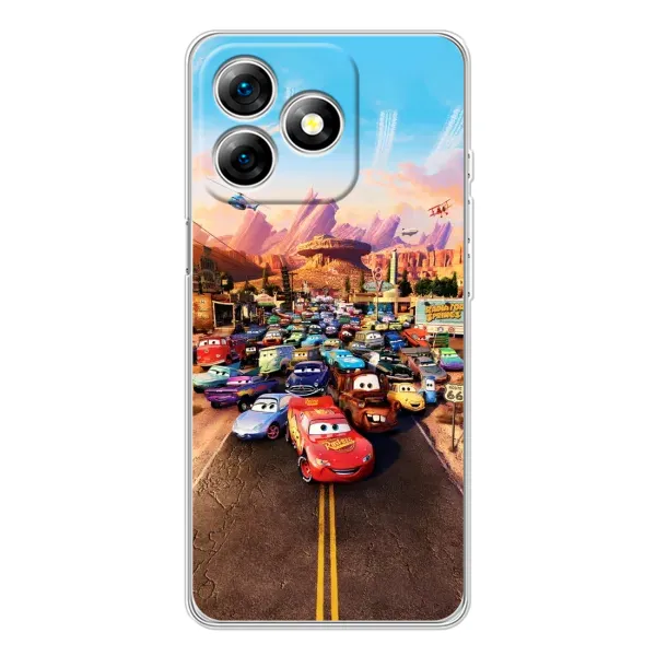 Чохол з принтом «Тачки на трасі» для Ulefone Note 18 Pro Чохол з принтом «Тачки на трасі» для Ulefone Note 18 Pro
