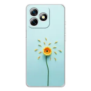 Чехлы с Цветами для Ulefone Note 18 Pro (VPrint) (Желтый цветок)