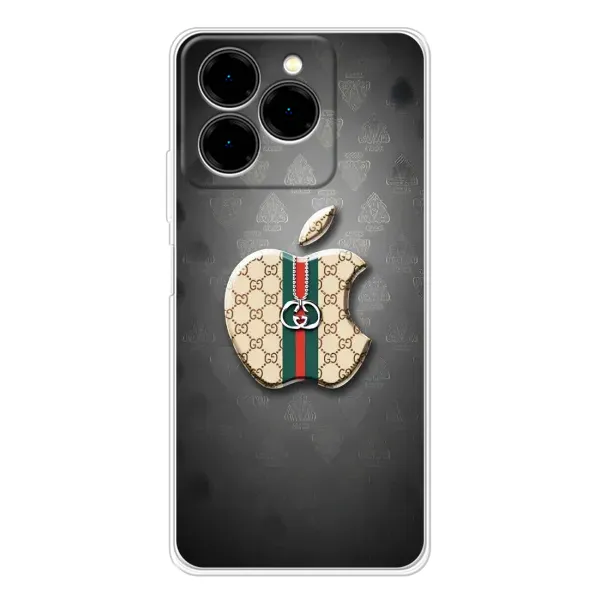 Чехол с принтом «Apple gucci» для Ulefone Note 20 Pro