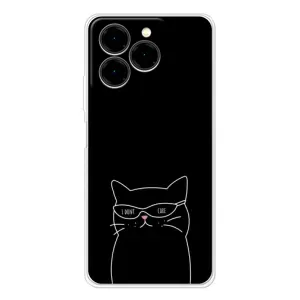 Чохол з принтом «Байдужий кіт» для Ulefone Note 20 Pro
