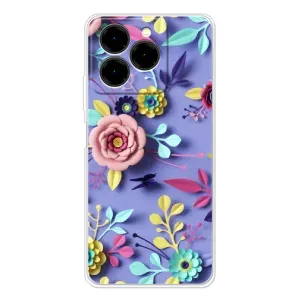Чехлы с Цветами для Ulefone Note 20 Pro (VPrint) (Цветочный дизайн)