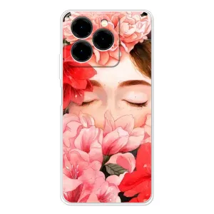 Чехлы (ART) Цветы на Ulefone Note 20 Pro (VPrint) (Глаза в цветах)