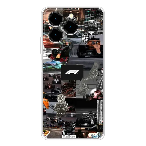 Чехол с принтом «Гоночный коллаж Ф1» для Ulefone Note 20 Pro Чехол с принтом «Гоночный коллаж Ф1» для Ulefone Note 20 Pro