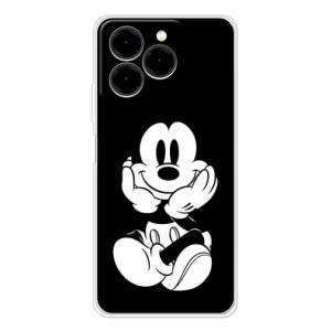 Эксклюзивный чехол для Ulefone Note 20 Pro (AlphaPrint - Мультяшные) (Микки на черном)