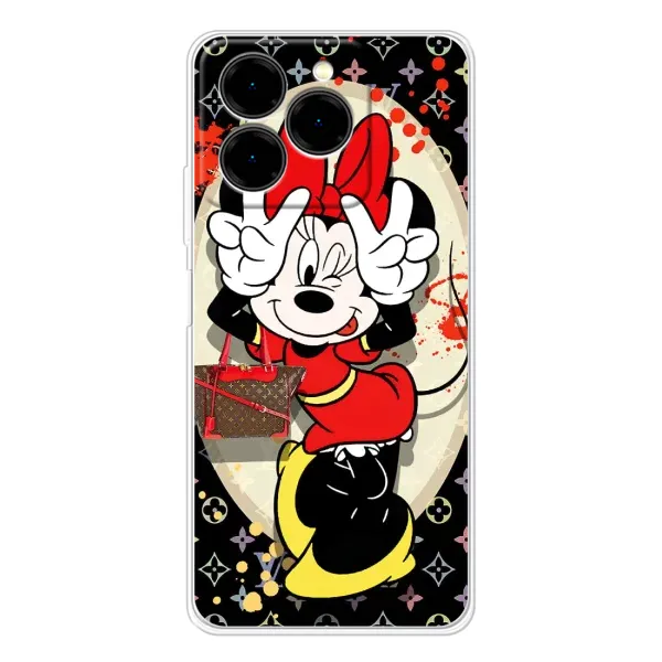 Чехол с принтом «Минни peace» для Ulefone Note 20 Pro Чехол с принтом «Минни peace» для Ulefone Note 20 Pro