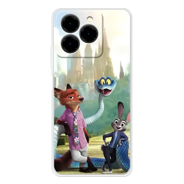 Чехол с принтом «Герои мультфильма Зверополис» для Ulefone Note 20 Pro Чехол с принтом «Герои мультфильма Зверополис» для Ulefone Note 20 Pro