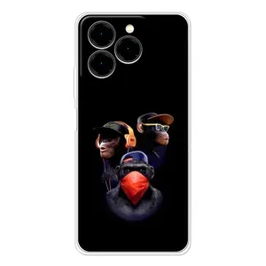 Чехол с Обезьянами Ulefone Note 20 Pro - (AlphaPrint)