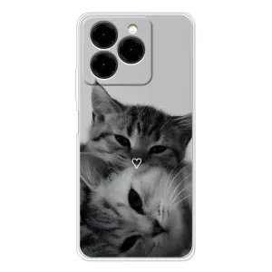 Чохол з принтом «Пара котів» для Ulefone Note 20 Pro