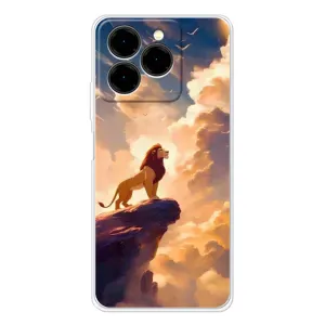 Чехол с принтом «Симба на скале» для Ulefone Note 20 Pro