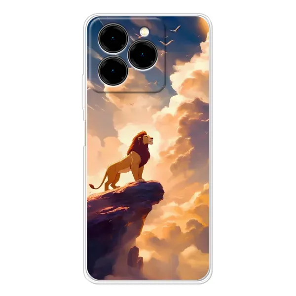Чехол с принтом «Симба на скале» для Ulefone Note 20 Pro
