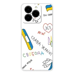 Чохли (Доброго вечора, ми за України) для Нот 20 Про (AlphaPrint) (Стикер)