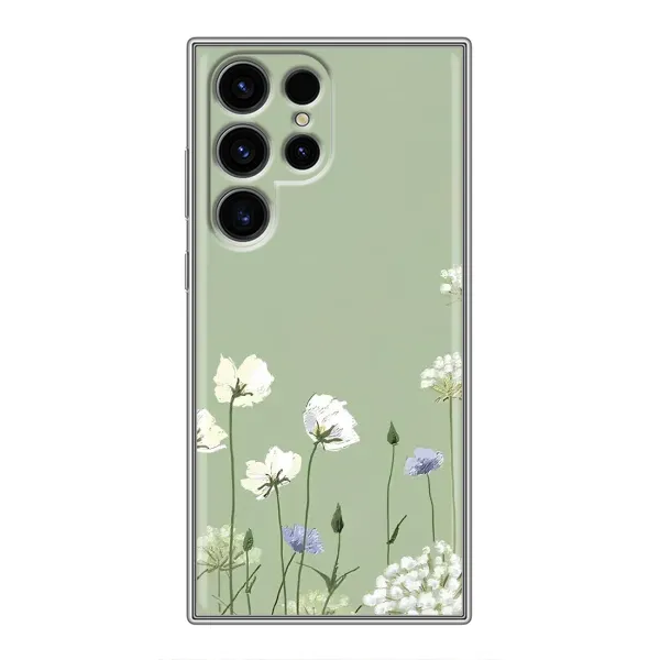 Чохол з принтом «Квіти на зеленому» для Ulefone Note 22 Чохол з принтом «Квіти на зеленому» для Ulefone Note 22