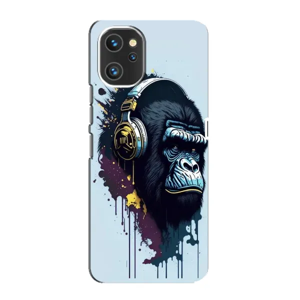 Чехол с принтом «Горилла в наушниках» для UMIDIGI A13 Pro