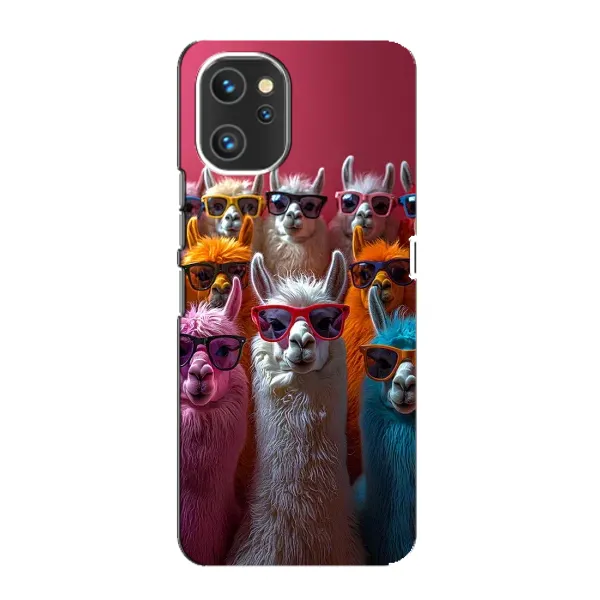Чехол с принтом «Ламы в очках» для UMIDIGI A13 Pro Чехол с принтом «Ламы в очках» для UMIDIGI A13 Pro