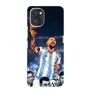 Чехлы для Umidigi A13 Pro (Leo чемпион) (AlphaPrint) (Месси с кубком)