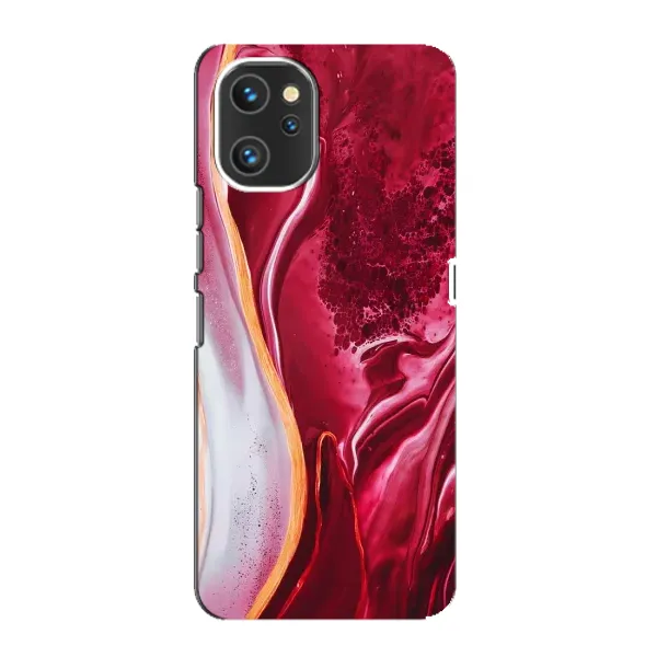 Чехол с принтом «Мрамор красный» для UMIDIGI A13 Pro