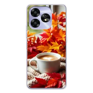 Чехол с уникальным дизайном «Осень с кофе» для UMIDIGI A15