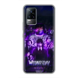 Чохол з дизайном Венздей 2 на Vivo S9 (Фіолетова магія Венздей)