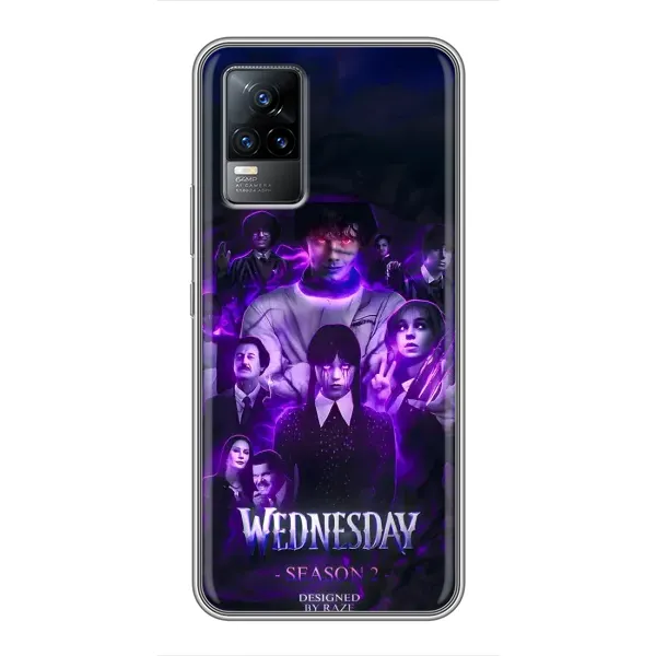 Чохол з принтом «Фіолетова магія Венздей» для Vivo S9 Чохол з принтом «Фіолетова магія Венздей» для Vivo S9